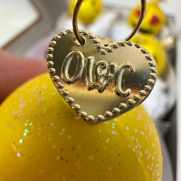 Old World Christmas Mini Emoji Glass Christmas Ornament SET Of 6 - Picture 8 of 9